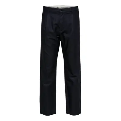 Selected Relaxed Jones Linen - Black Nadrágok Fekete