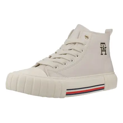 Tommy Hilfiger HIGH TOP LACE-UP SNEAKER Csizmák Fehér