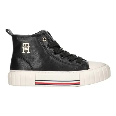 Tommy Hilfiger HIGH TOP LACE-UP Divat edzőcipők Fekete