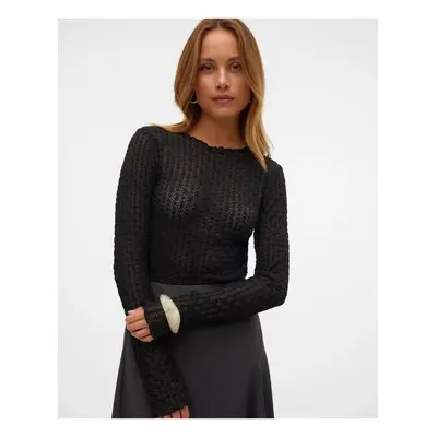 Vero Moda 10315528 SHELBY Pólók / Galléros Pólók Fekete