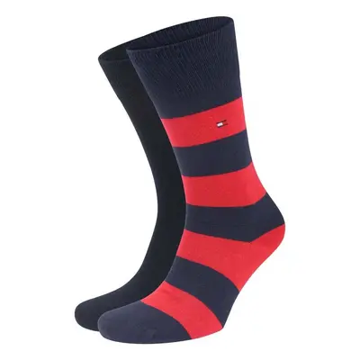 Tommy Hilfiger Two Pack Knitted Rugby Socks Navy Tommy Original Zoknik Kék