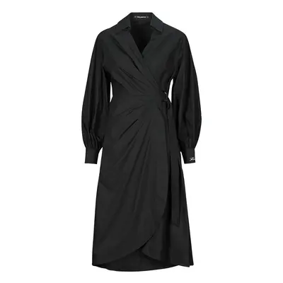 Karl Lagerfeld WRAP SHIRT DRESS Hosszú ruhák Fekete