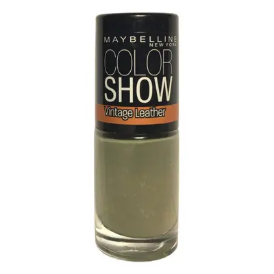 Maybelline New York Colorshow Vintage Leather Nail Polish - 208 Sage Staple Körömlakkok Zöld