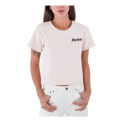 Hurley TOMGIRL BABY RIB TEE Pólók / Galléros Pólók Rózsaszín