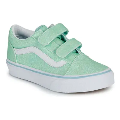 Vans UY Old Skool V GLITTER PASTEL BLUE Rövid szárú edzőcipők Zöld