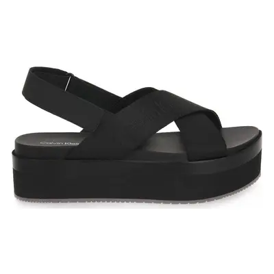 Calvin Klein Jeans 0GT FLATFORM SANDAL Szandálok / Saruk Fekete