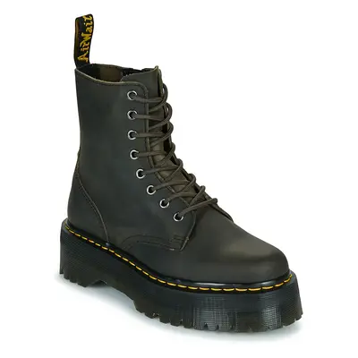 Dr. Martens Jadon Charcoal Grey Burnished Waxy Pull Up Csizmák Barna