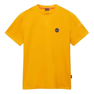 Napapijri Badge T-Shirt Orange Pólók / Galléros Pólók Narancssárga