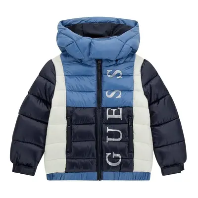 Guess HOODED PADDED JACKET Steppelt kabátok Kék