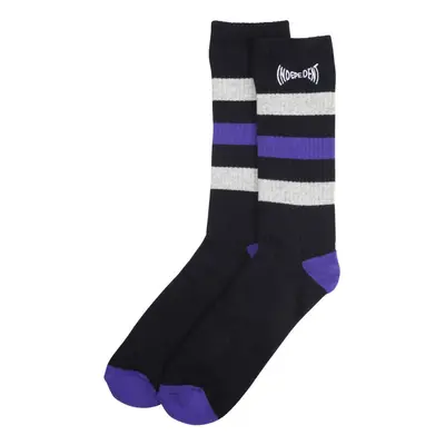 Independent Span stripe socks Zoknik Fekete