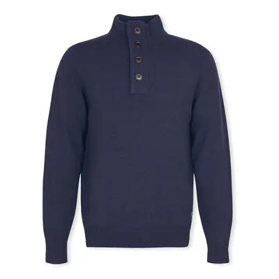 Barbour Patch Half Zip Knit - Navy Pulóverek Kék