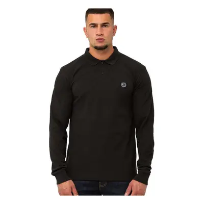 Marshall Artist Siren Long Sleeve Polo Shirt Black Pólók / Galléros Pólók Fekete