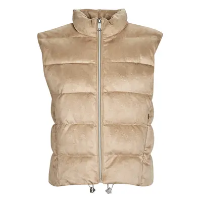 Guess JOLE SUEDE PUFFER VEST Steppelt kabátok Bézs