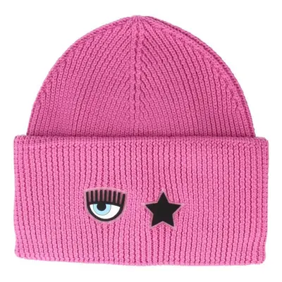 Chiara Ferragni EYE/STAR SILICON PATCH WOOL Baseball sapkák Rózsaszín