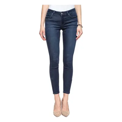 Lee L30CRKKD SCARLETT CROPPED Skinny farmerek Kék