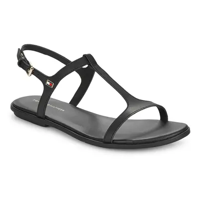 Tommy Hilfiger TH FLAT SANDAL Szandálok / Saruk Fekete