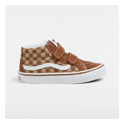 Vans Sk8-mid reissue v neutral checkerboarde Deszkás cipők Barna