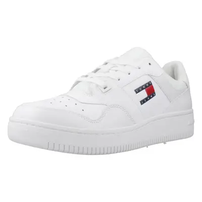 Tommy Jeans TJM RETRO BASKET Divat edzőcipők Fehér