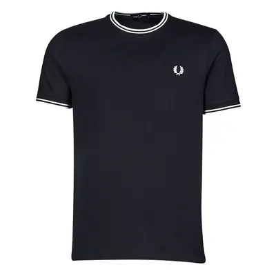 Fred Perry TWIN TIPPED T-SHIRT Rövid ujjú pólók Tengerész