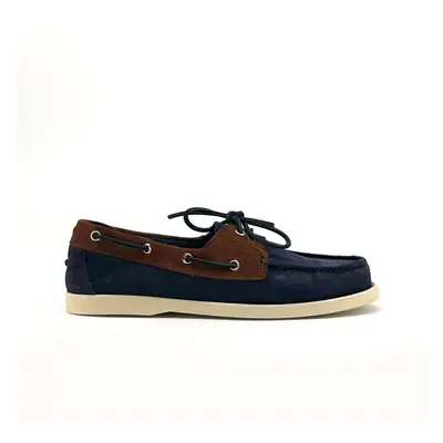 Duca Di Morrone Santiago - Suede Blue/Brown Vitorlás cipők Kék