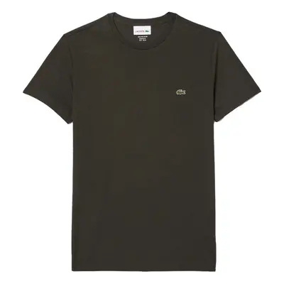 Lacoste Cotton Pima Crew Neck T-Shirt Dark Khaki Green Pólók / Galléros Pólók Zöld