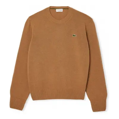 Lacoste Carded Wool Crew Neck Sweater - Marron Pulóverek Barna