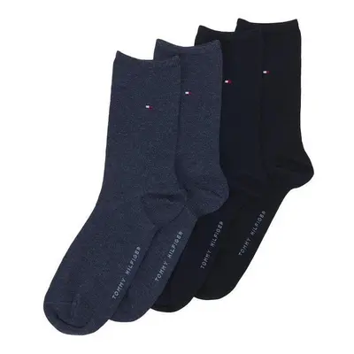 Tommy Hilfiger Two Pack Knitted Logo Socks Dark Navy Blue Zoknik Kék