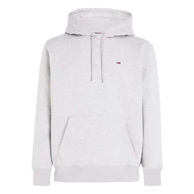 Tommy Jeans Fleece Hoodie Light Grey Heather Pulóverek Szürke