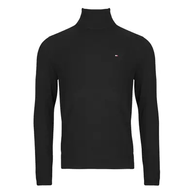 Tommy Hilfiger PIMA ORG CTN CASHMERE ROLL NECK Pulóverek Fekete