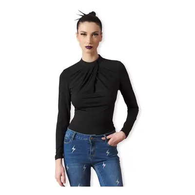 Minueto Top Black Klee - Black Blúzok Fekete