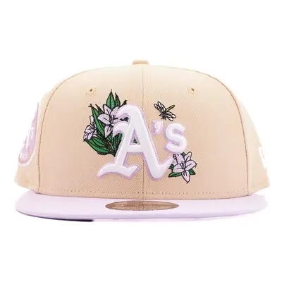 New-Era MLB FLORAL 9FIFTY OAKATH Baseball sapkák Bézs