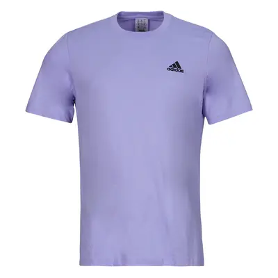 adidas Essentials Single Jersey Embroidered Small Logo T-Shirt Rövid ujjú pólók Lila