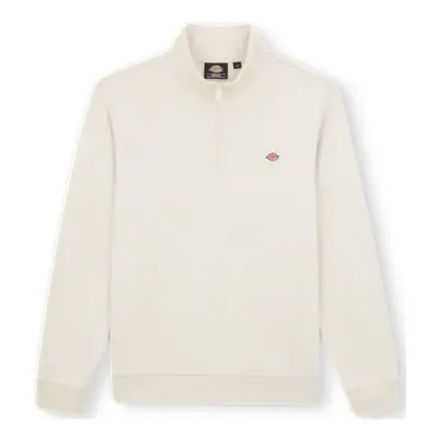 Dickies Oakport Quarter Zip Sweatshirt - Whitecap Grey Pulóverek Fehér