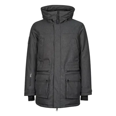 Superdry PARKA CITY TWEED Parka kabátok Szürke