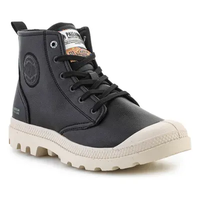 Palladium Pampa Hi Re-Vegan Leather 74378-008-M Black Magas szárú edzőcipők Fekete