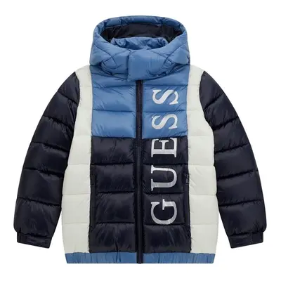 Guess HOODED PADDED JACKET Steppelt kabátok Kék