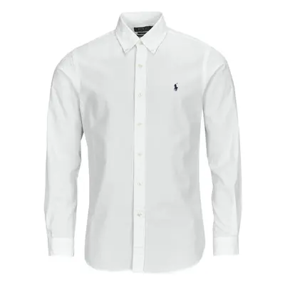 Polo Ralph Lauren CHEMISE COUPE DROITE EN SEERSUCKER Hosszú ujjú ingek Fehér