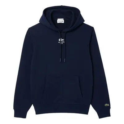 Lacoste Graphic Print Hoodie Midnight Blue Pulóverek Kék