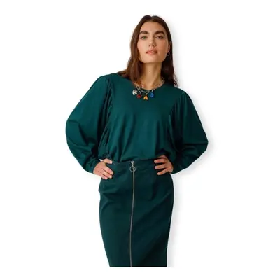 Skfk Top Agurne - Dark Green Blúzok Zöld