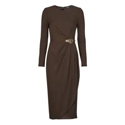 Lauren Ralph Lauren SABLISE-LONG SLEEVE-DAY DRESS Hosszú ruhák Barna