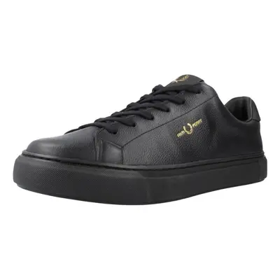 Fred Perry B71 TUMBLED LEATHER Divat edzőcipők Fekete