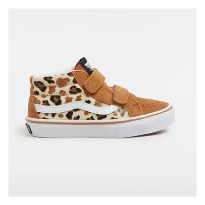 Vans Sk8-mid reissue v leopard glittere Deszkás cipők Barna