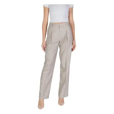 Vero Moda VMELI HW HERRINGBONE STRAIGHT PANTS 10319631 Lenge nadrágok Szürke