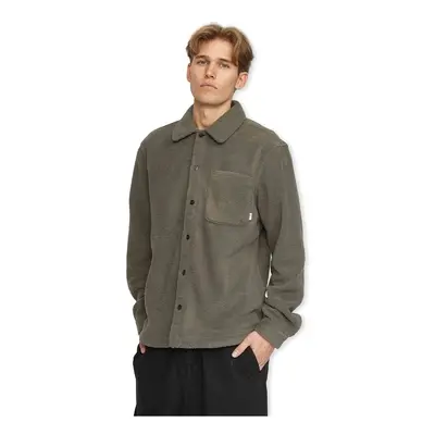 Rvlt Revolution Fleece Overshirt 3118 - Grey Hosszú ujjú ingek Szürke