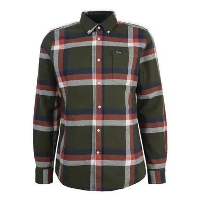 Barbour Folley Tailored Shirt - Olive Hosszú ujjú ingek Bézs