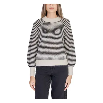 Vila VISOFINA L/S GLITTER STRIPE KNIT TOP/PB 14098217 Pulóverek Arany