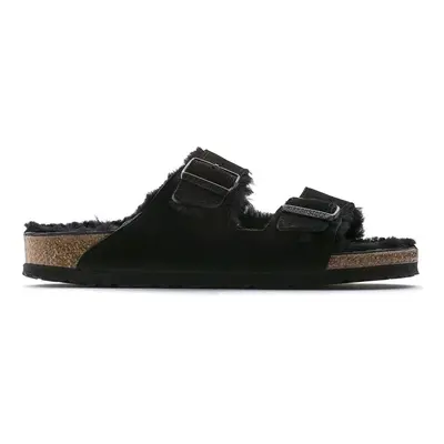 Birkenstock Arizona Shearling Narrow - Black Szandálok / Saruk Fekete