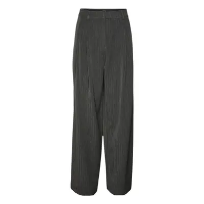 Vero Moda VMSILJE MW WIDE PINSTRIPE PANTS 10319718 Lenge nadrágok Szürke