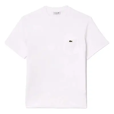 Lacoste Chest Pocket Cotton T-Shirt White Pólók / Galléros Pólók Fehér