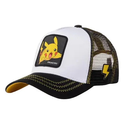 Capslab Freegun Pokemon Pikachu Cap Baseball sapkák Fehér